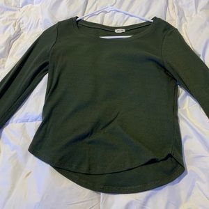 green long sleeve shirt